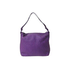 Bottega Veneta handbag purple intrecciato leather
